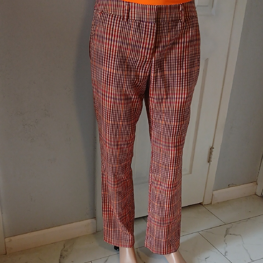 Vibrant Red and Blue Chinos Tailored Fit